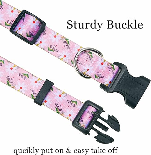 Miniatura 10 de Mihqy Collar de perro de Halloween  Patrón de fantasma de bate de calabaza  Ajustable para perros pequeños, medianos y grandes (Halloween, M)