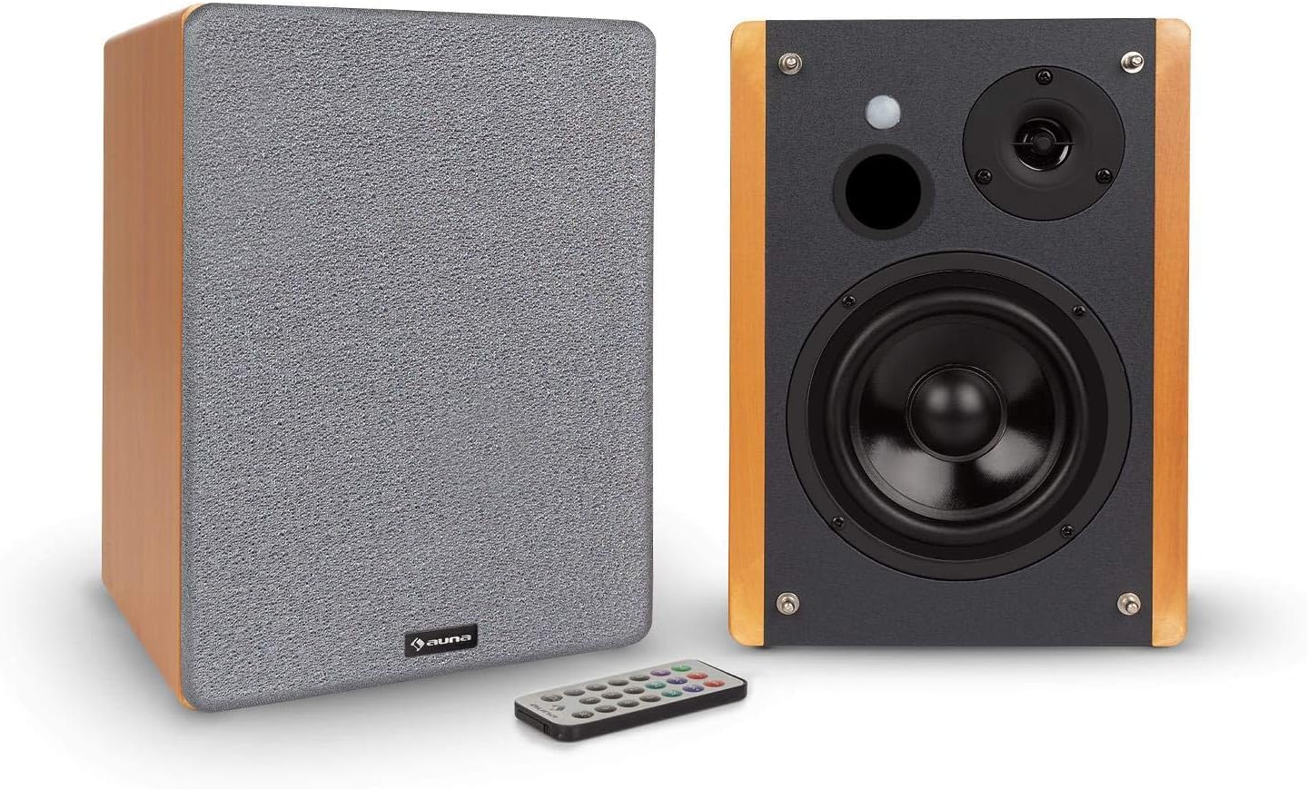 AUNA Linie 501 CS - Altoparlante Center, Speaker, Cassa, Diffusore Passivo, Tecnologia a 2 Vie, 120W, 2 x 60 Watt RMS, Connettore Fase, Tweeter 2,5 cm ( 1), Dimensioni 42,5 x 15 x 24,5 cm, Bianco