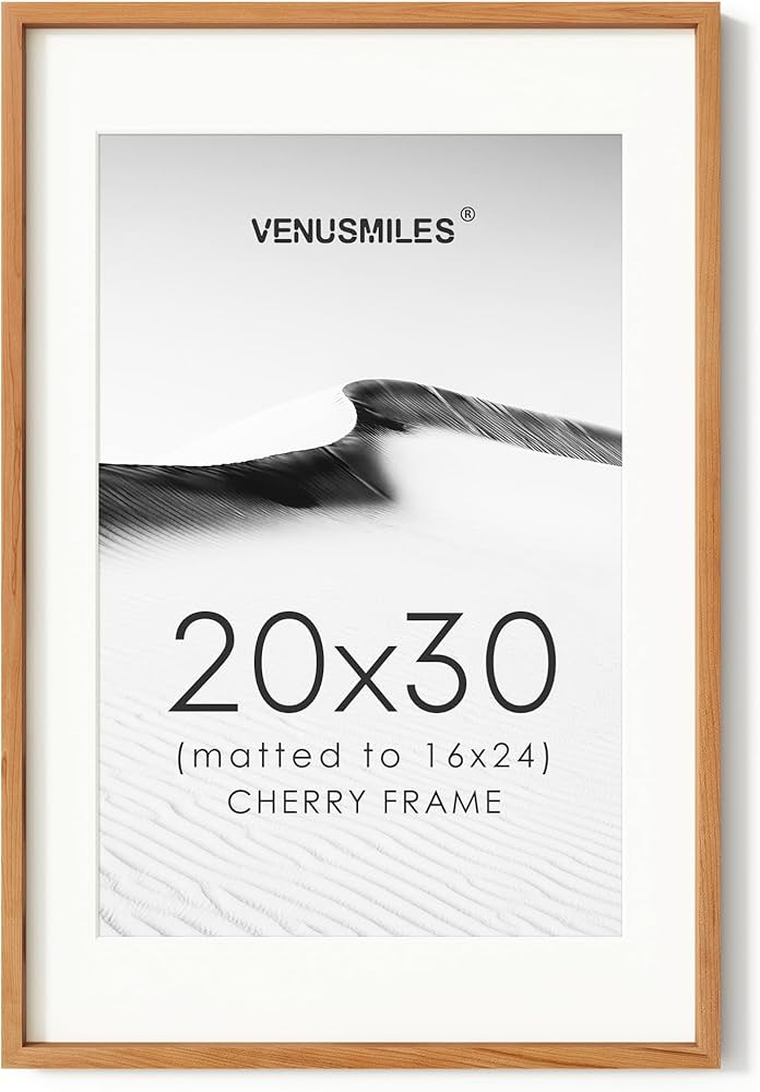 Amazon.com - 20x30 Poster Frame, USA-Sourced Natural Cherry Wood