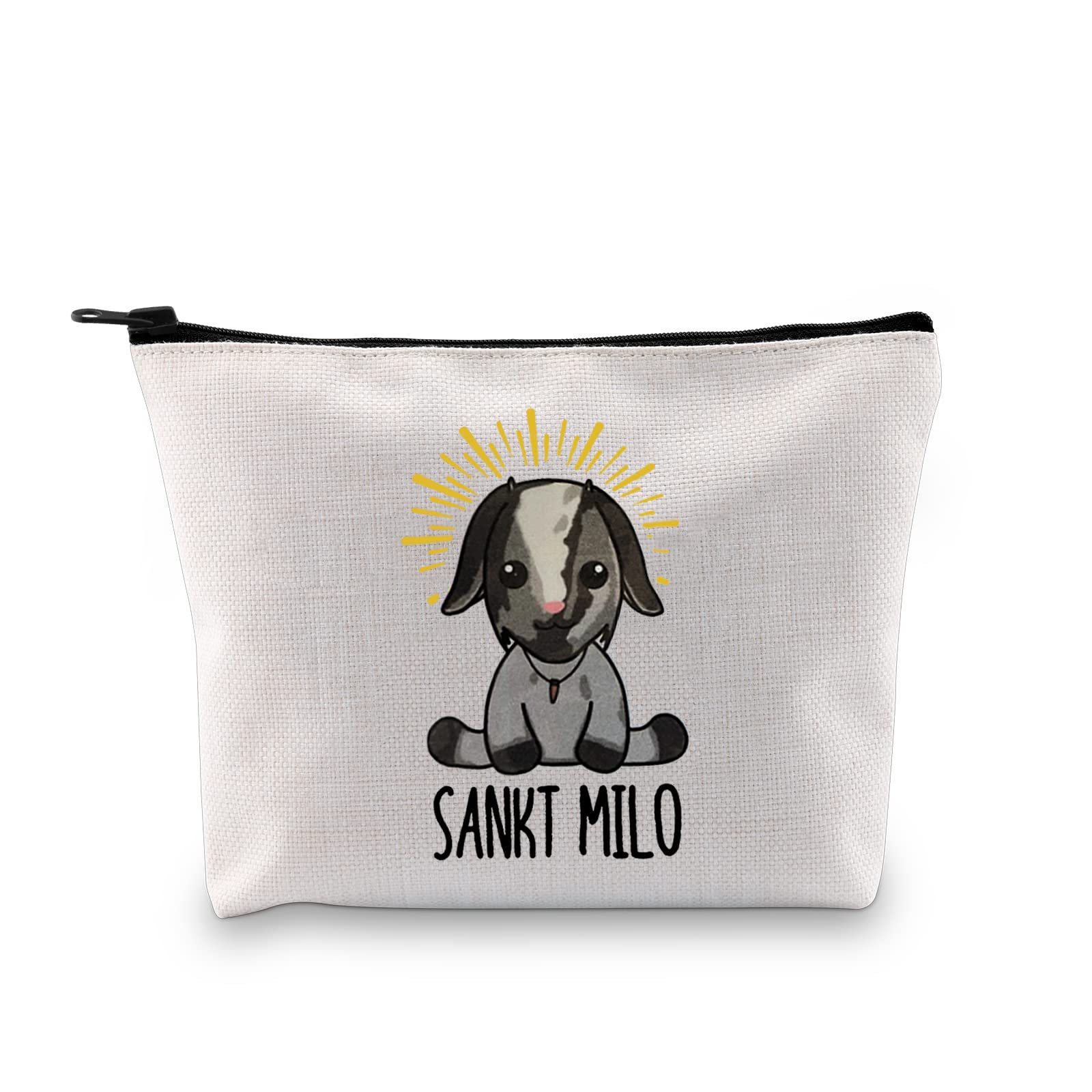 G2TUPthe Goat Zipper Bag Sankt Milo Six of Crows Bookish Gifts Shadowbone Inspired, Milo the Goat makeup bag