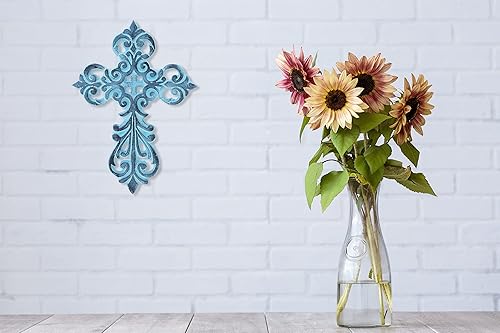 Miniatura 2 de Ardour Cruz de pared decorativa de metal decoraciones espirituales de metal para el hogar religioso colgante cruz decoración de pared 8.6 x 6.2