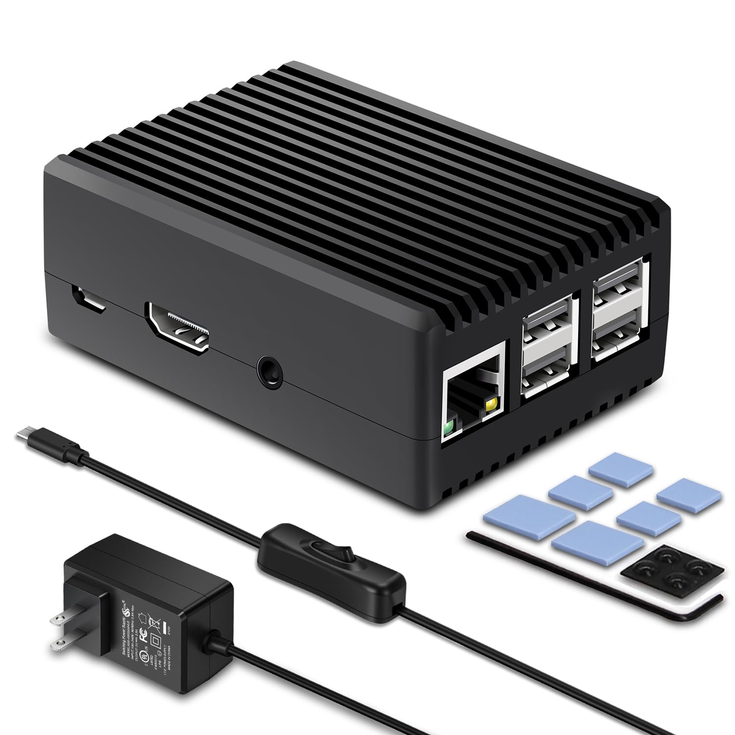 Amazon.com: Pi 3 Case, iUniker Case for Raspberry Pi 3b with 3A Power ...