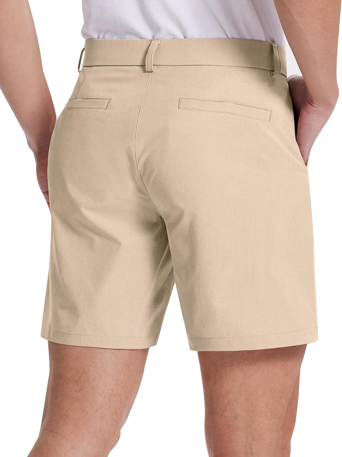 Mens Golf Dress Shorts 7 Inch Inseam Men Flat Front Lightweight Quick Dry Shorts with 5 Pockets for Casual Work - Image 2