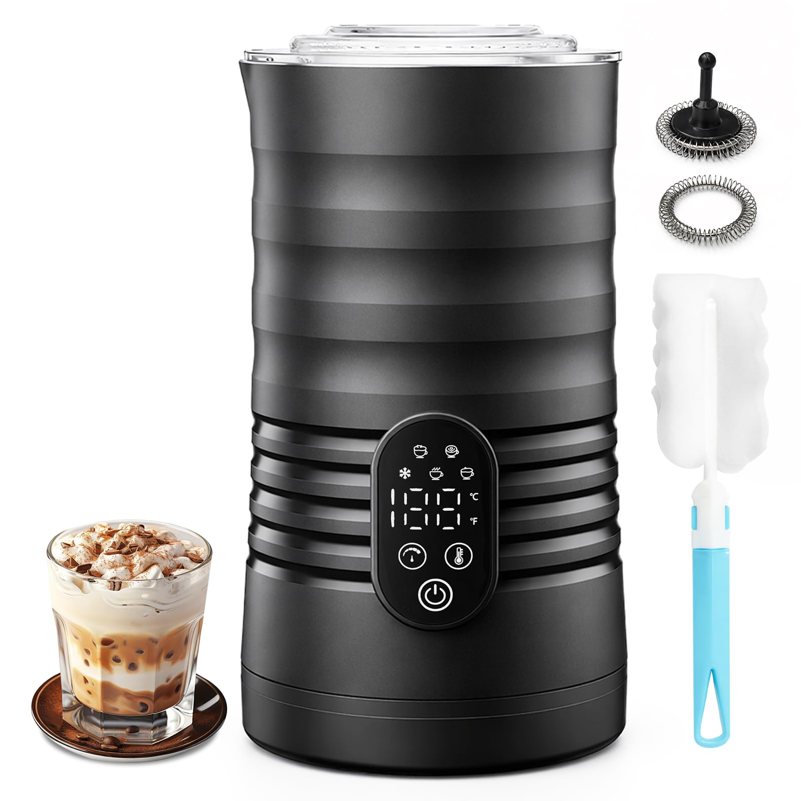 Mousseur à café au lait et cuiseur vapeur pour vos cappuccinos matinaux parfaits et onctueux