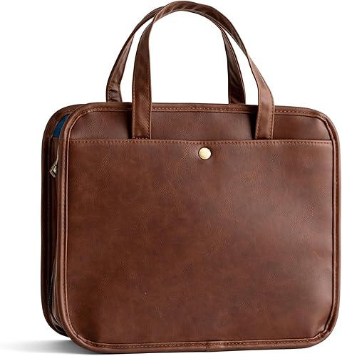 Vista 4 de DaySpring - Cruz de oro - Bolso de cuero sintético para la Biblia y bolsa de organización (J6871)