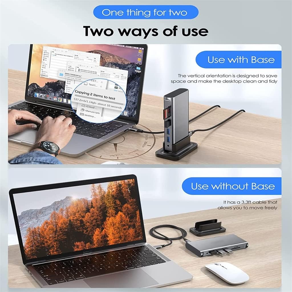 C Hub Docking Station TypeC 4K 60Hz PD VGA 3.0 2. for Surface Type-C Dock Splitter image 4