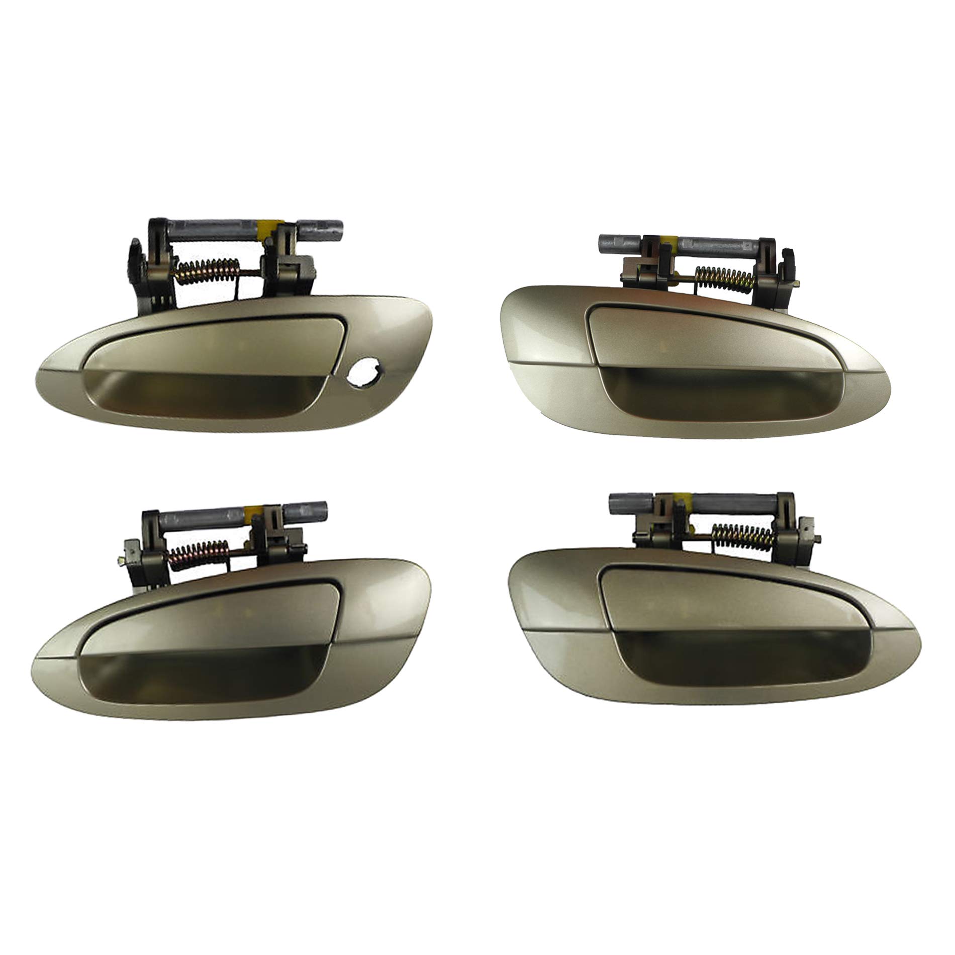 Advance Ignition Compatible with Nissan 2002-2006 Altima Champagne Gold EY1 Outside Outer Door Handle Set 4PCS 2002 2003 2004 2005 2006