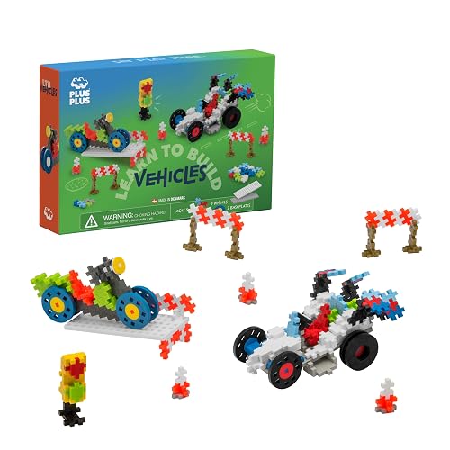 PLUS PLUS - Learn to Build Vehicles, 360 Pieces -