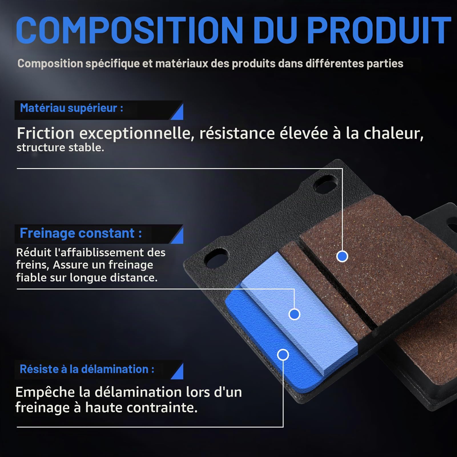 Plaquettes de Frein Avant et Arrière pour Suzuki SV 400 2000-2002 GSF600 S Bandit 2000-2003 Y K Naked Bandit 2000-2004 S K Faired Bandit 2000 2001 2002 2003 2004