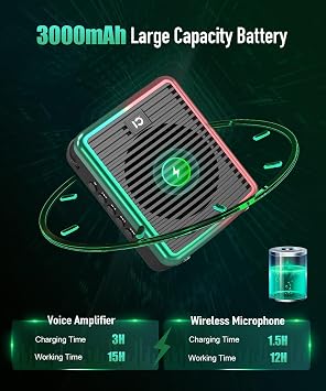 SHIDU 30W Wireless Voice Amplifier with Lavalier Microphone, Bluetooth Voice Amplifier for Teachers, Portable Voice Amplifier with Bluetooth speaker with microphone for Classroom