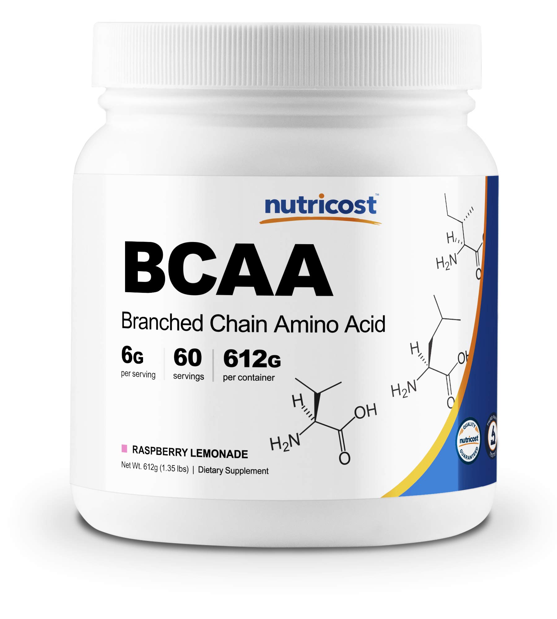 NutricostBCAA Powder- 2:1:1 - (Raspberry Lemonade) 60 Servings