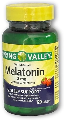 Miniatura 6 de Spring Valley Melatonina 3 mg - Disolución Rápida 120 Tabletas, (Paquete de 1), en caja por Fusion Shop Store