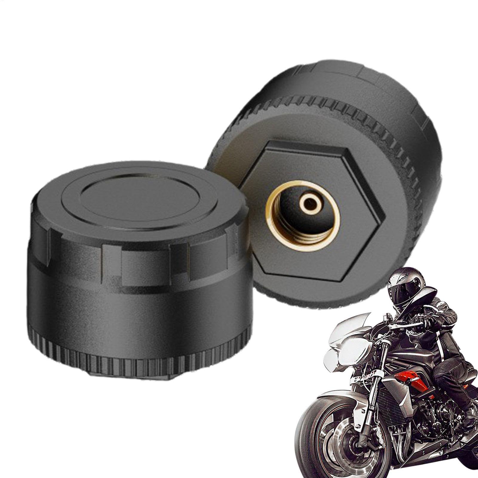 Medidor de Presión Neumático | Inalámbrico | Tiempo Real | Sistema preciso de neumáticos para motocicletas, scooters, garajes todoterreno y viajes diarios