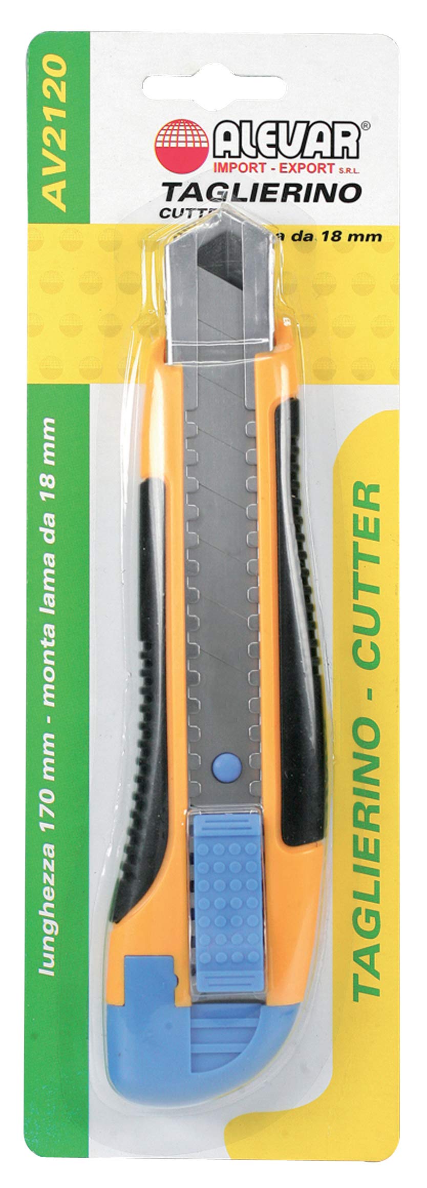 Cúter profesional en blíster + 2 cuchillas 24 unidades.