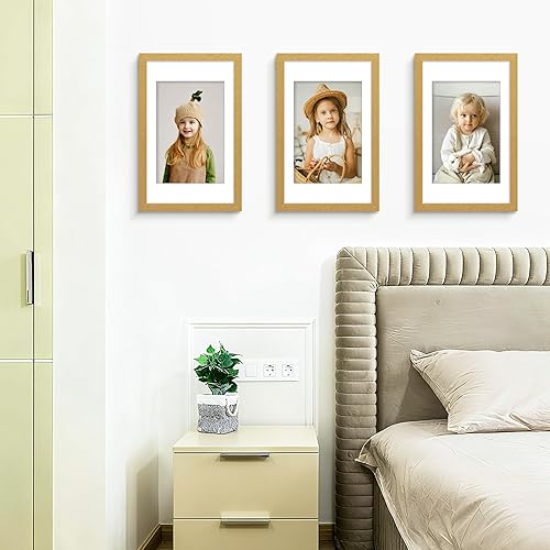 Miniatura 290 de Picrit - Juego de 12 portarretratos de 5 x 7 pulgadas para colgar en la pared o exhibir sobre una mesa, para fotos de 4 x 6 con paspartú o 5 x 7