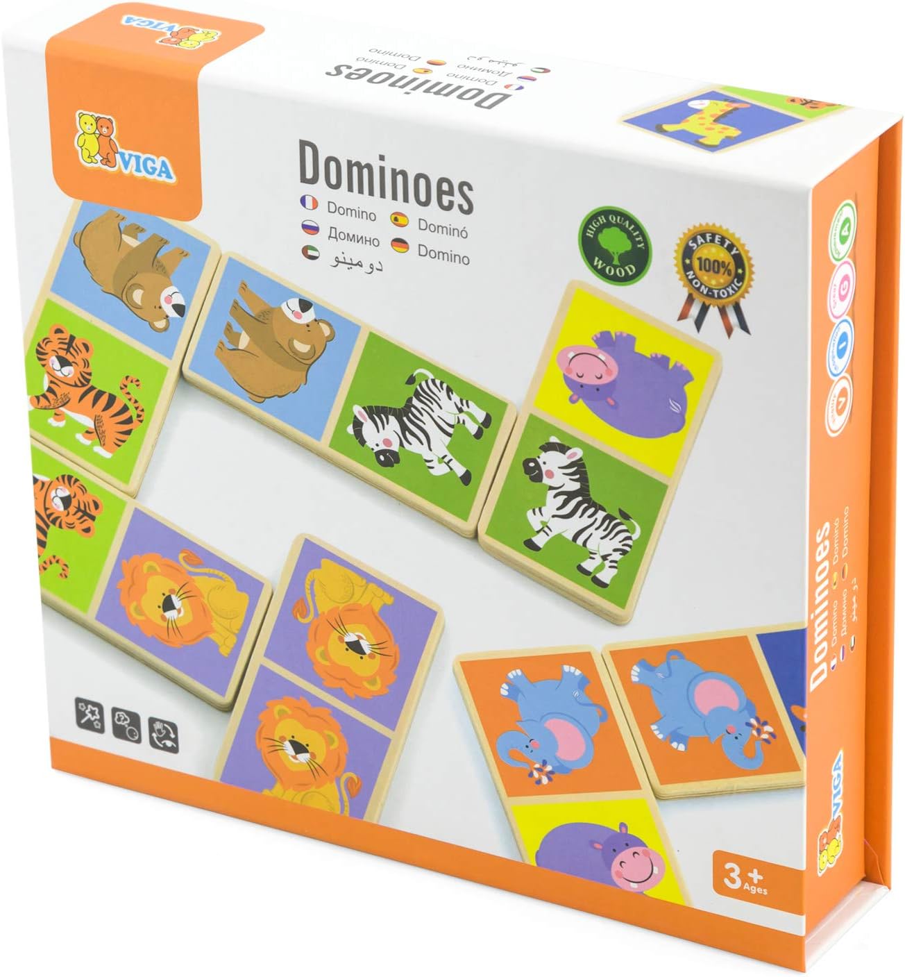 Viga Toys - 51307 - Domino - Wild Animals