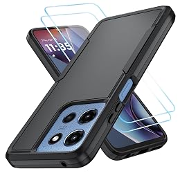 Suncasetor for Motorola Moto-G-2025 /Moto-G-2026/Moto-G-Play-2026 Case with HD Screen Protector, Heavy Duty Drop Protection,Cell Phone Cover for Moto G 5G 2025/Moto G 5G 2026 (Black Matte)