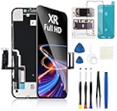 for iPhone XR Screen Replacement 6.1 Inch Black, MrR.OMW 3D Touch LCD FHD Display Digitizer Frame Assembly for A1984, A2105, A2106, A2108 with Repair Tools Kit