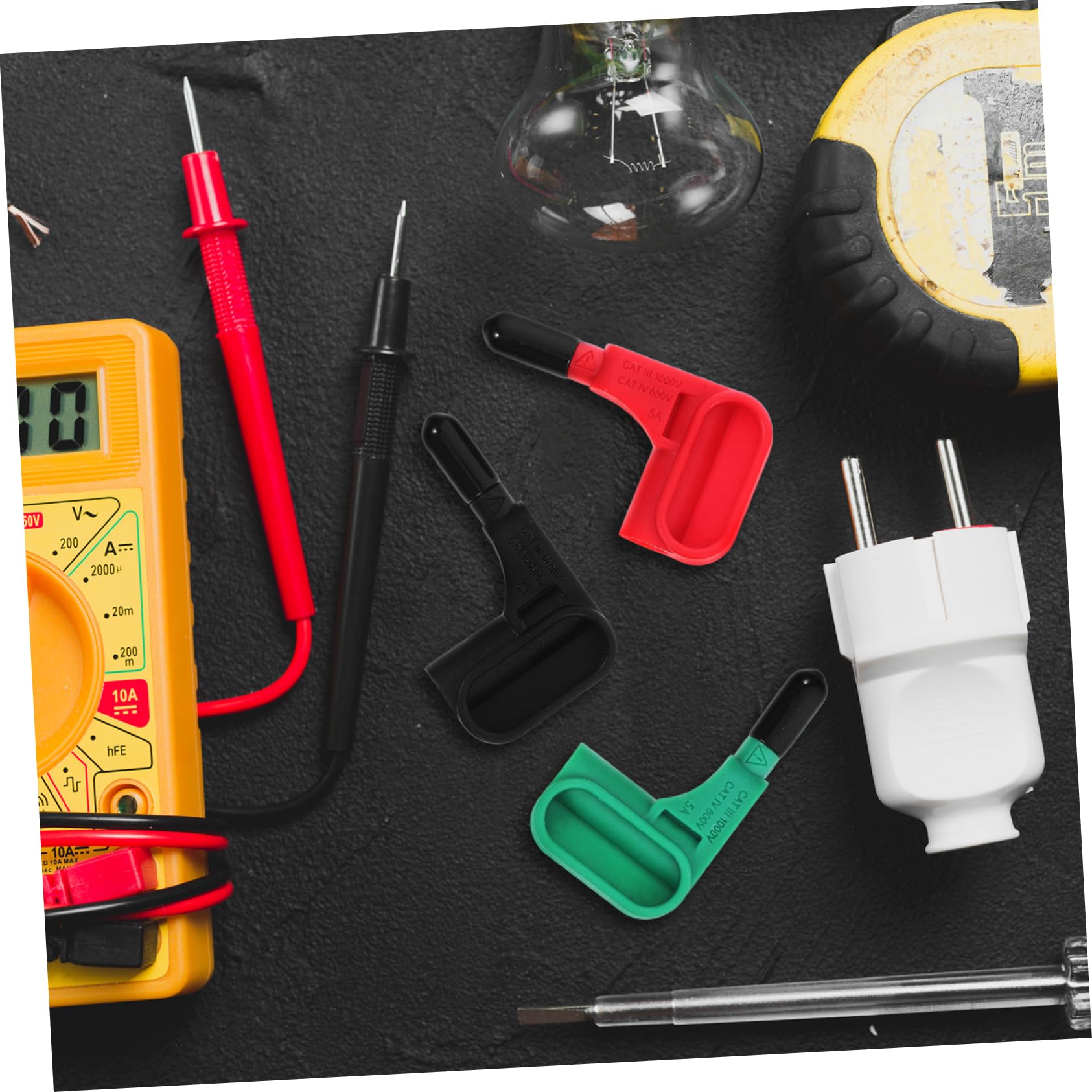 Gadpiparty 9 testine di aspirazione magnetica per multimetro, sonde magnetiche, sonde magnetiche, sonde di prova magnetiche, punte di prova per multimetro, sonda di prova magnetica,