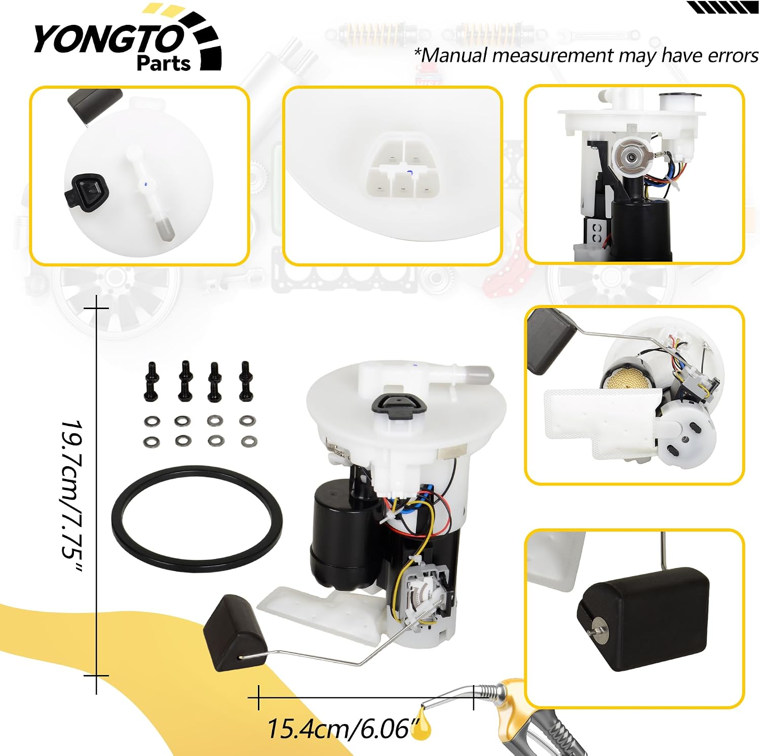 Fuel Pump Assembly SP9157M Compatible with Toyota Camry 2.2L 3.0L 1997-2001, Avalon 3.0L 1998-1999, Solara 2.2L 2.4L 3.0L 1999-2003 Replace OE 232210A030 9015950343 83320-33030