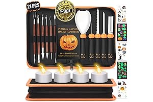 Professional Pumpkin Carving Kit Tools with Stainless Steel Knives