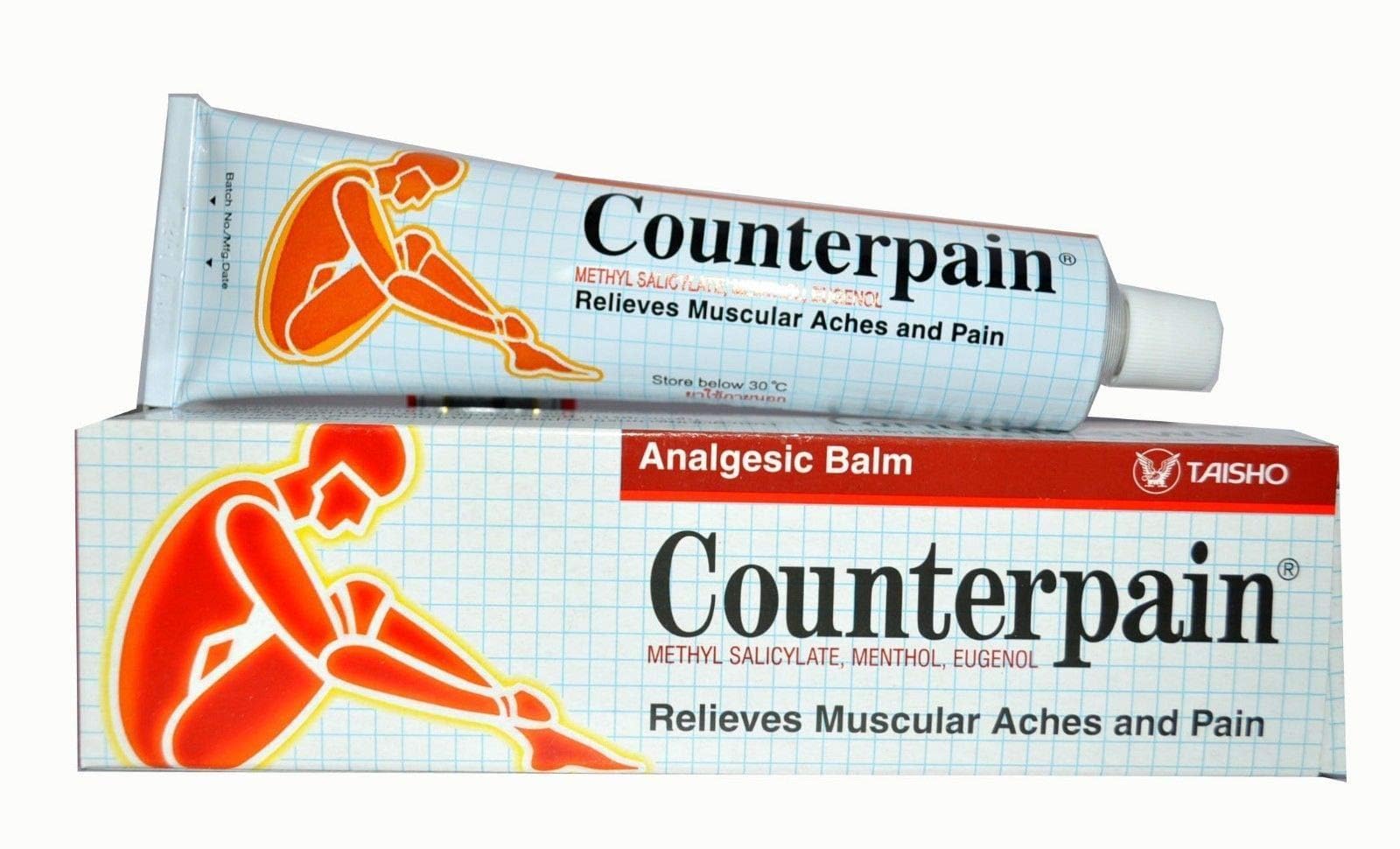 Counterpain for pain relief arthritic rheumatic muscular aches – 120g | Thailand origin | suitable for muscle pain - joint pain - knee pains | fast pain relief ointment