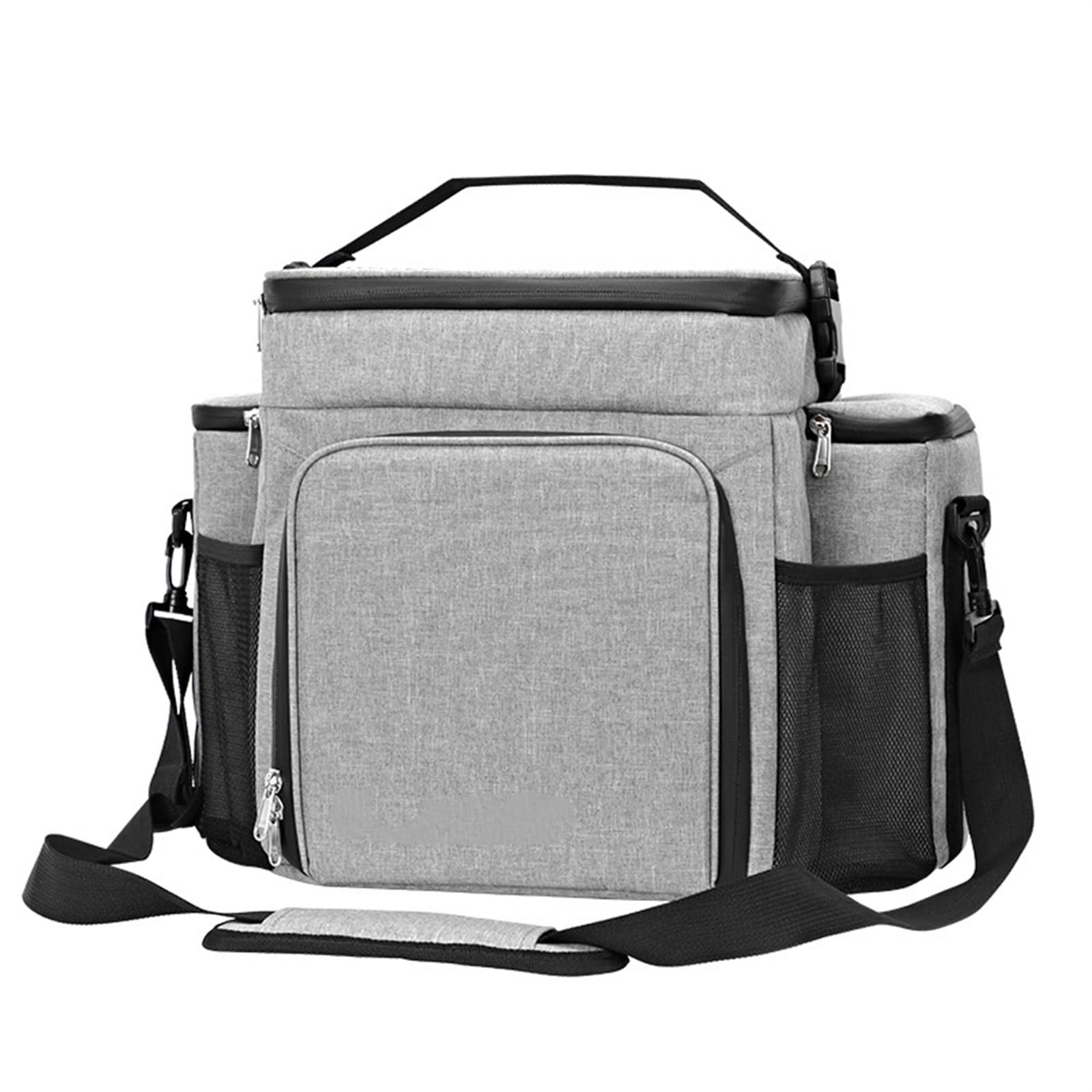 Bolsa Isotérmica Bolsa de Almuerzo Fitness Adulto Hombres/Mujeres Bolsa aislada Hombro portátil Hombro Picnic Bolsa de Fruta térmica for el Trabajo (Color : Gray)