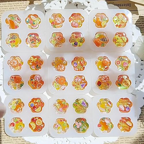 Miniatura 3 de Juego de 242 moldes de resina de silicona con diseño de patas de gato pequeñas, molde epoxi de silicona con huella de gato mate para fundición de