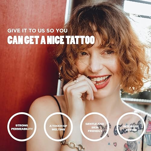 Miniatura 4 de VANERIA Loción para tatuajes, hidratante y curación para tatuajes, mantiene tu tinta con un aspecto fresco, el cuidado del tatuaje evita la