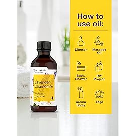 Horbach Lavender Chamomile Fragrance Oil | 4 fl oz (118ml) | Premium Grade | for Diffusers, Candle and Soap Making, DIY Projects & More