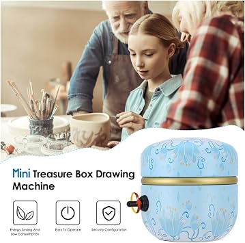 Electric Ceramic Wheel Machine, Mini Ceramic Wheel Machine, 1500RPM Mini Pottery Machine, Electric Ceramic Wheel, DIY Clay Tool Tray for Adults and Kids, Ceramic Art, DIY Art Craft Tools AX
