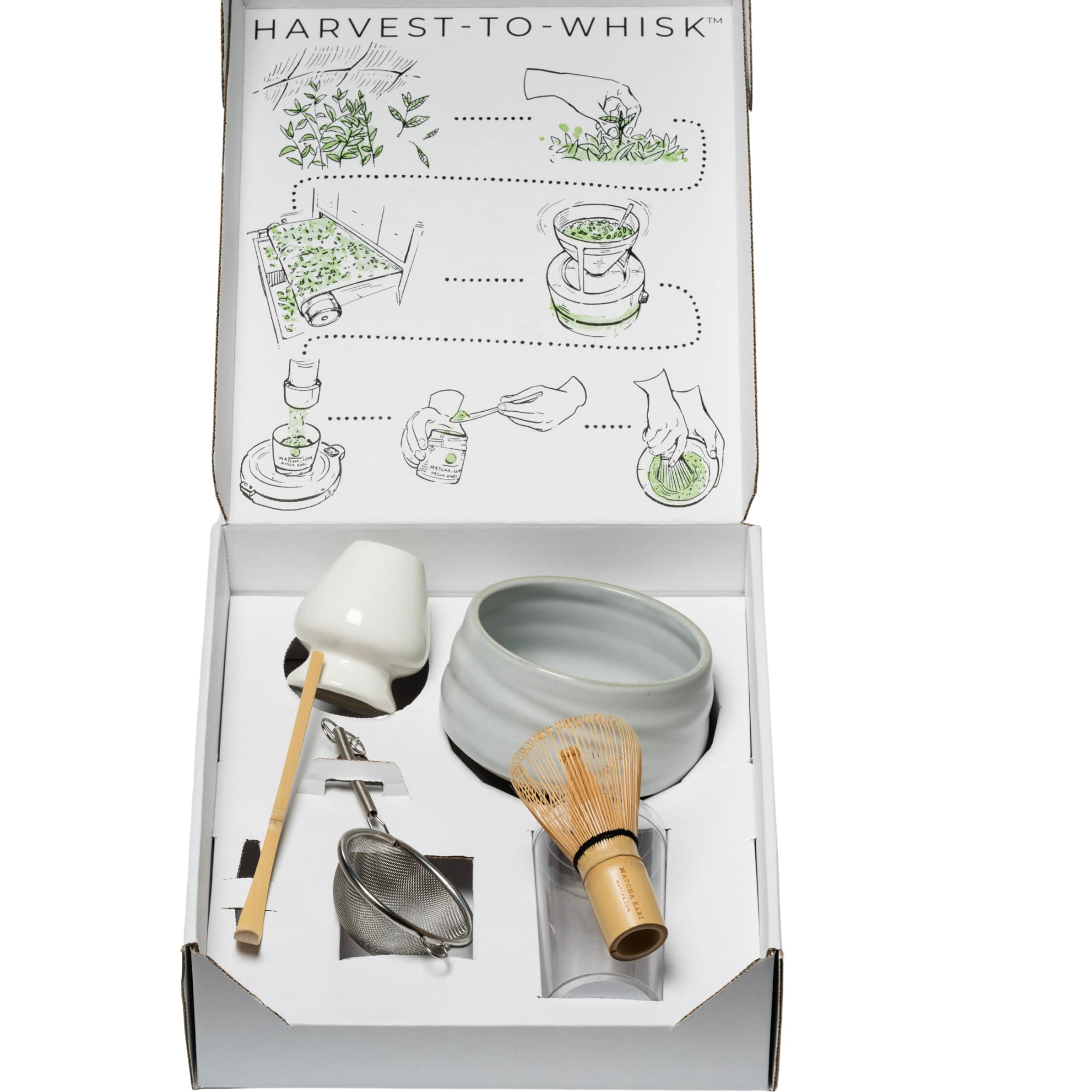 Matcha Kari Sweetened Matcha Lite Tea Set in White — view 7