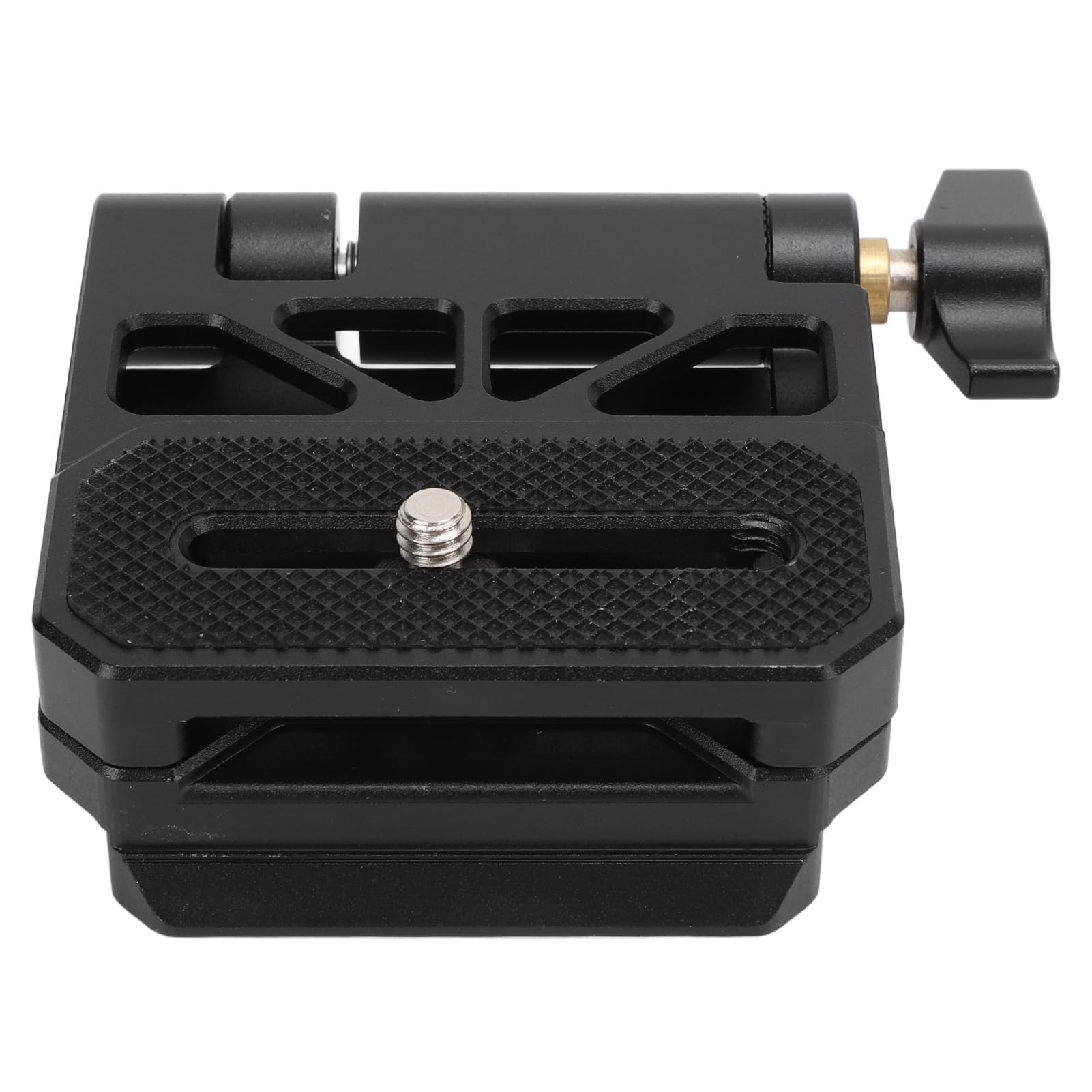 Placa Plegable de liberación rápida con roscas de 1/4 y 3/8 Pulgadas, Adaptador Universal de Montaje para cámara Compatible con Cabezales de Bola de trípode y estabilizadores,