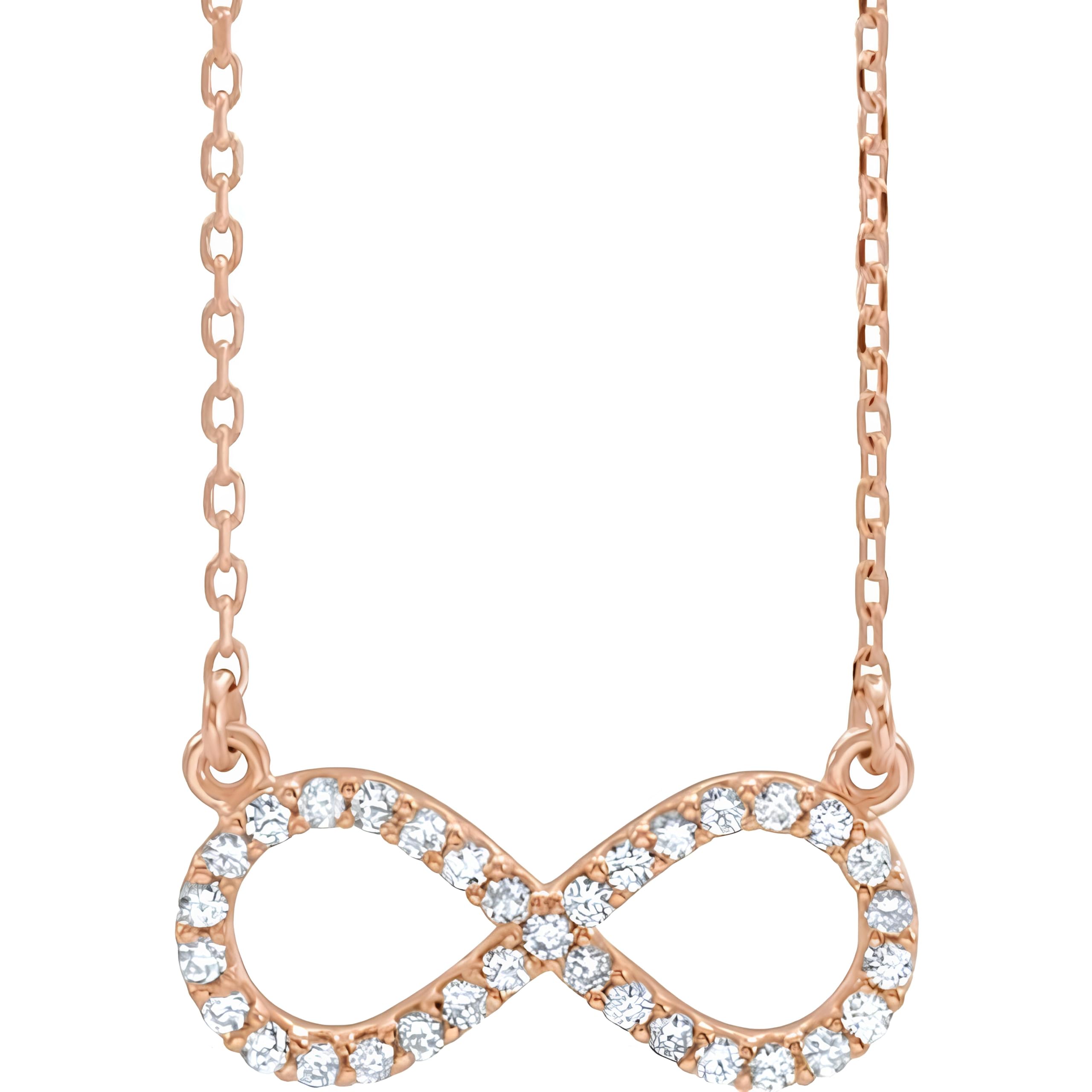 Batuliis online fashion Korean Infinity Necklace For Women | Infinity Pendant Chain Locket Crystal Cubic Zircon Stones Jewellery For Women And Girls (B0CDZJ817Z) Amazon Price History, Amazon Price Tracker