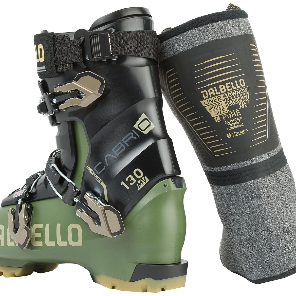 dalbello - Męskie buty narciarskie Cabrio Mv 130 3dwrap Moss Green - Męskie - Rozmiar 44 - Zielony