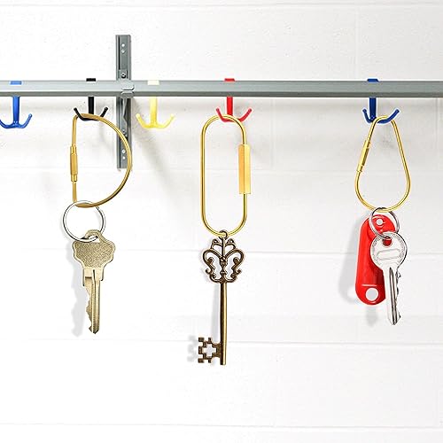 Miniatura 5 de 5 llaveros de latón, precisos, duraderos y simples con varios estilos, llavero fácil de abrir para hombres y mujeres