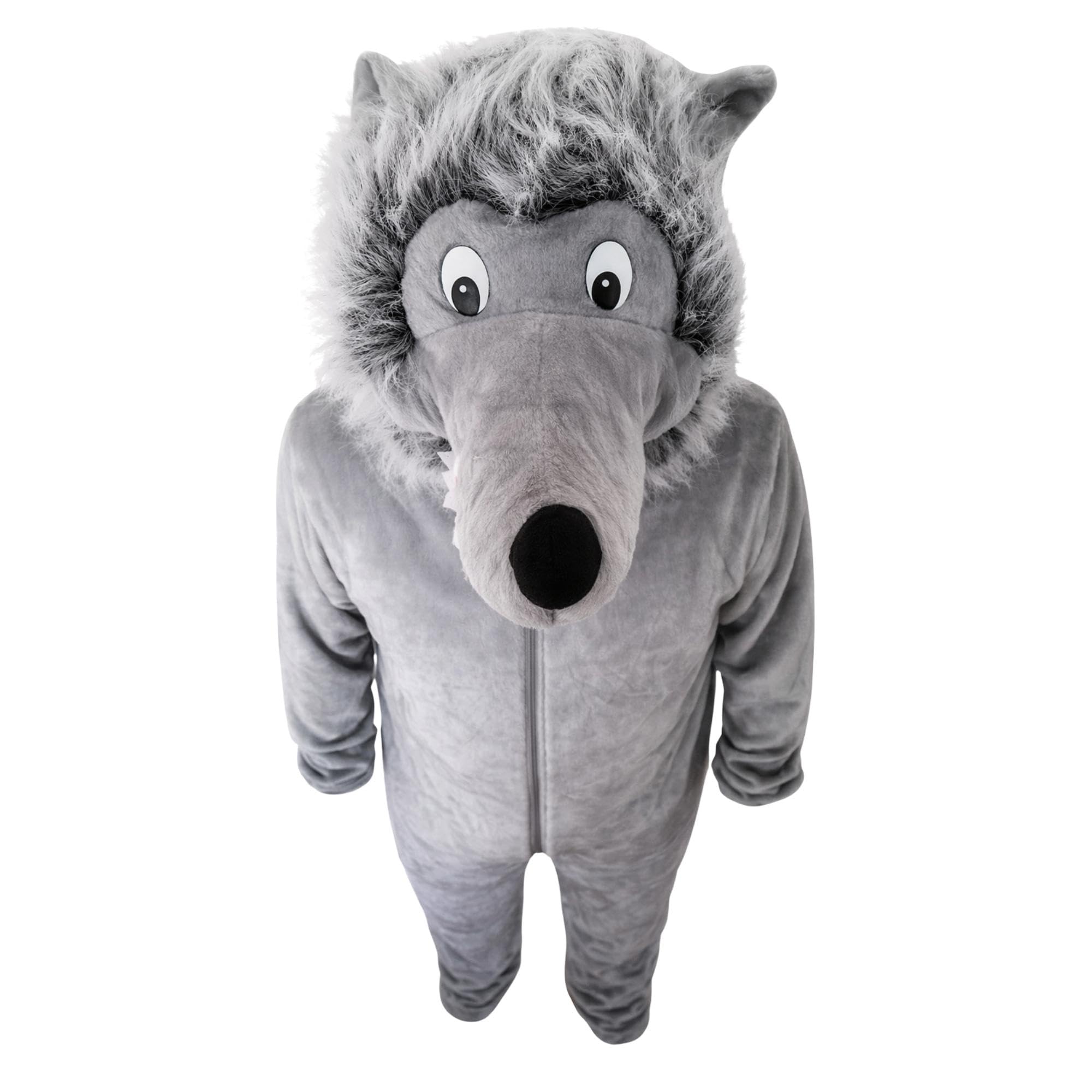 Seruna Wolf-Kostüm, F49 M-L, für Erwachsen-e Männer Frau-en, Wolfs-Rudel Wölfe Tier-Kostüme Fasching Karneval Fasnacht Faschingskostüm-e Karnevalskostüm-e