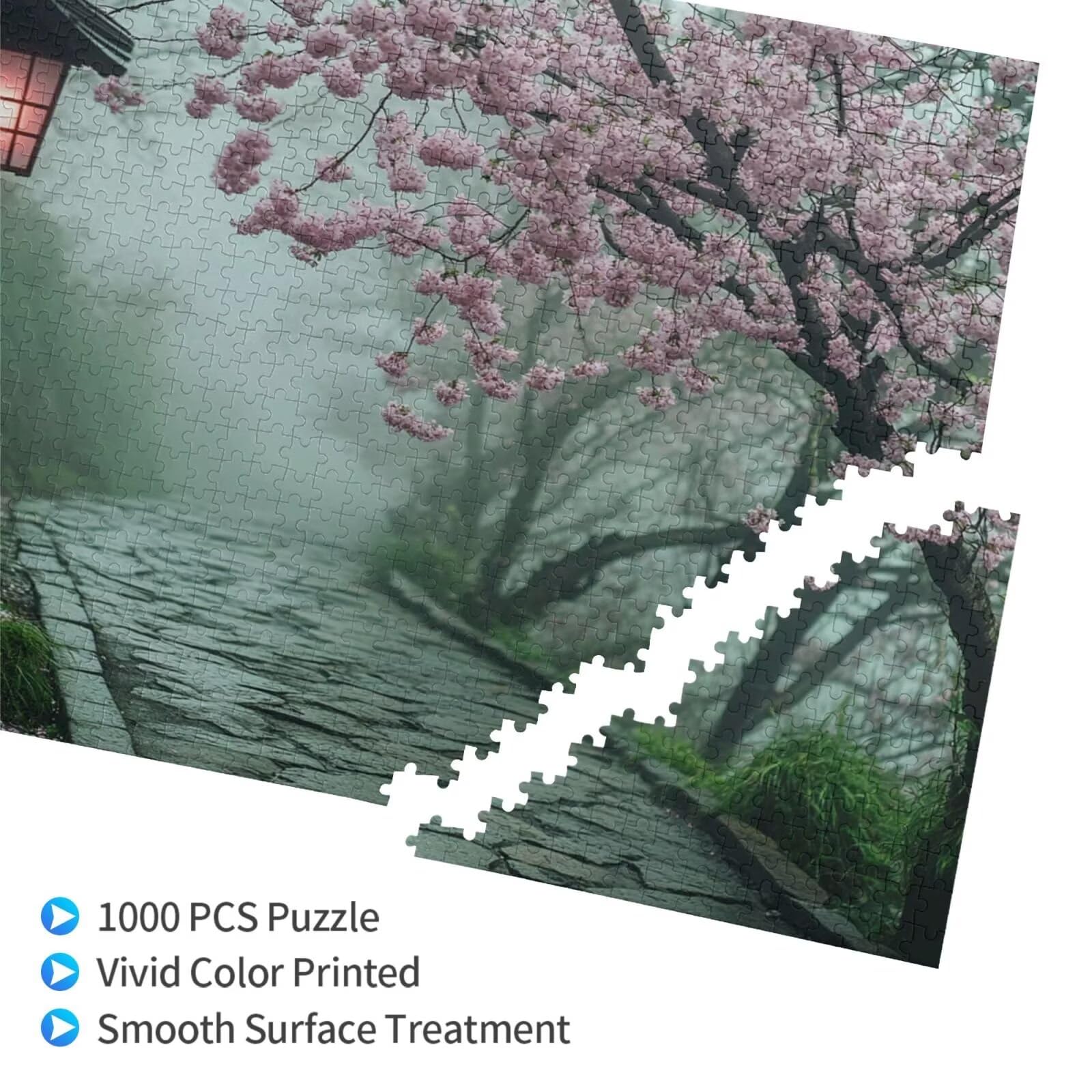 Puzzle krajobrazu, 1500 elementów, puzzle z drzewem, dla dorosłych, z pudełkiem na prezent, "zrób to sam", duże drewniane puzzle dla dorosłych, gra zręcznościowa dla całej rodziny, prezenty dla kobiet