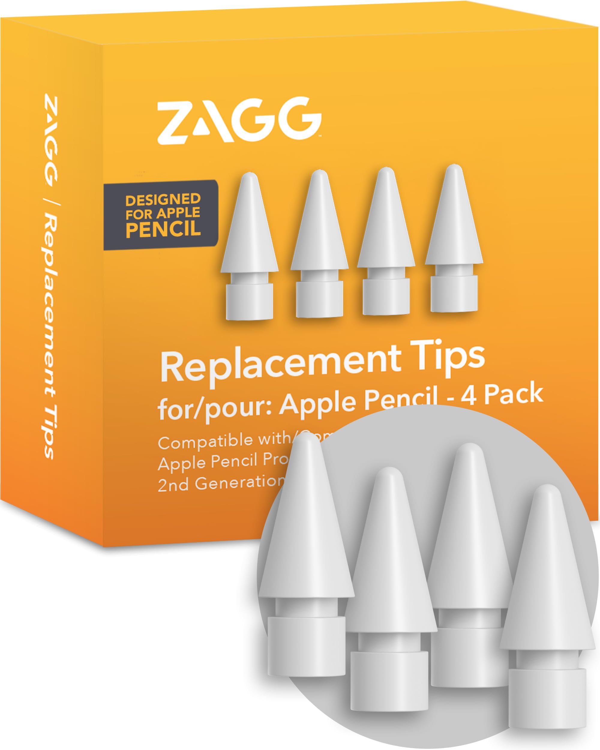Amazon.com: ZAGG Replacement Tips for Apple Pencil 1st Gen, 2nd
