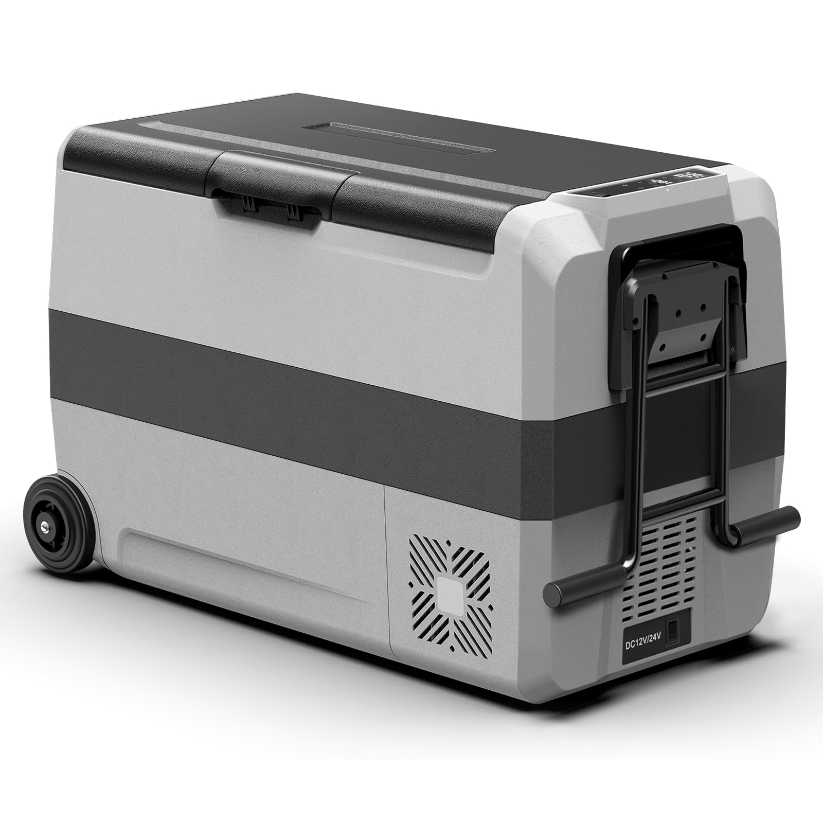 DEAPRULL 12 Volt Refrigerator, 53Quart (50L) Dual Zone Electric Cooler APP Control, Car Fridge -4℉-68℉ 12/24V DC 100-240V AC, Portable Car Refrigerator for Camping, Truck, RV, Travel