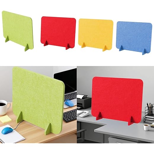 Desktop Partition Board Desk Divider Green