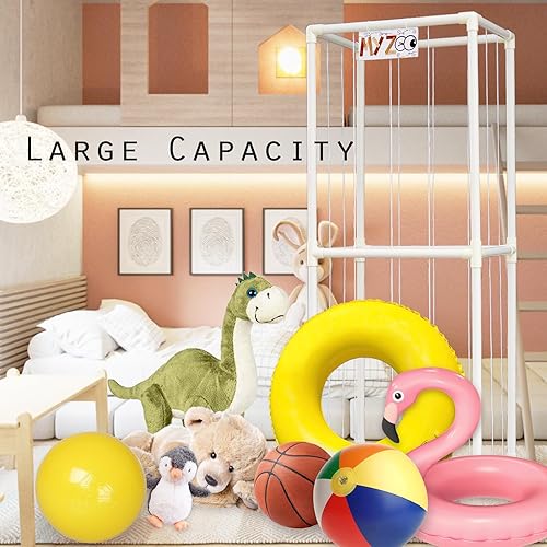 Miniatura 4 de Almacenamiento de animales de peluche, soporte grande de PVC para animales de peluche, artículos esenciales para la sala de juegos para