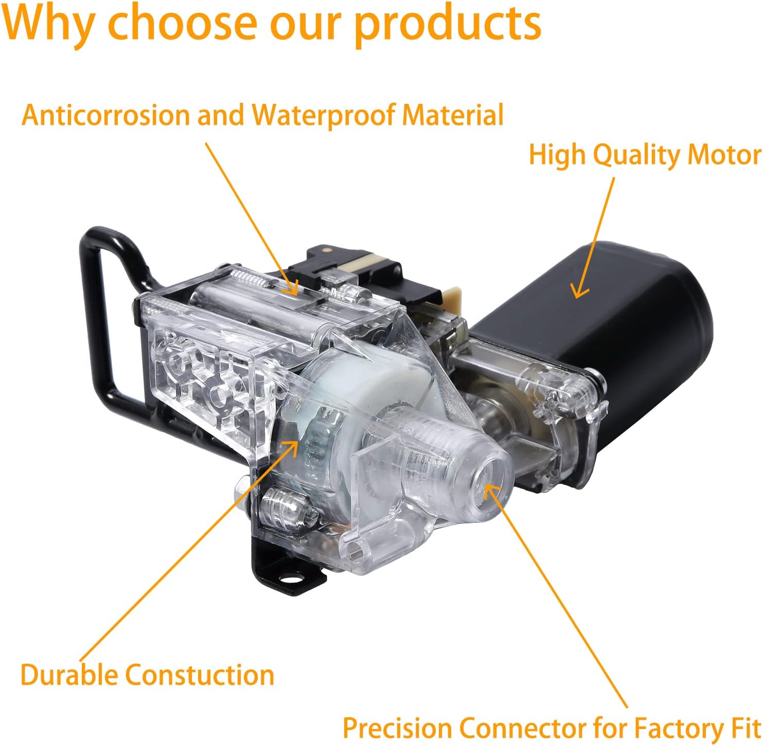 Gledewen 747-002 Trunk Pull Down Motor, Compatible with 1994-2002 Lincoln Town Car, 94 Lincoln Continental, 747002 Trunk Lid Tailgate Pull Down Release Motor Actuator