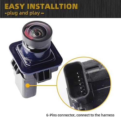 Miniatura 5 de Dasbecan Cámara de respaldo compatible con Ford F150 2010-2014 Mustang 2015-2020 Lincoln MKC 2015-2019 Park Assist cámara de visión trasera