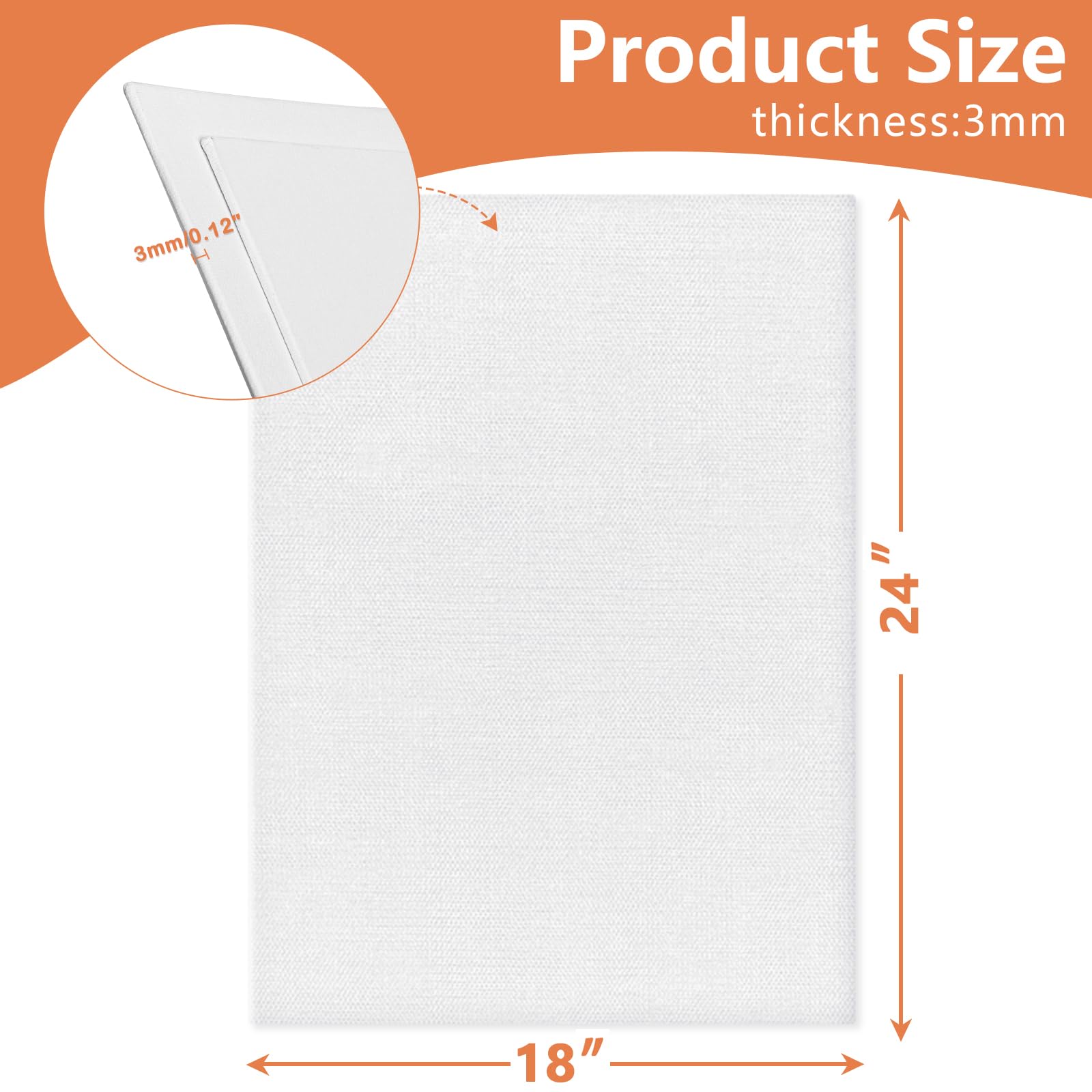 Tele Per Dipingere, 6 Pcs Art Tela Bianca Dimensioni Assortite Tela Arte Telaio Barella Acrilico Pittura Ad Olio Tavola Tela Bianca per Hobbisti e Artisti