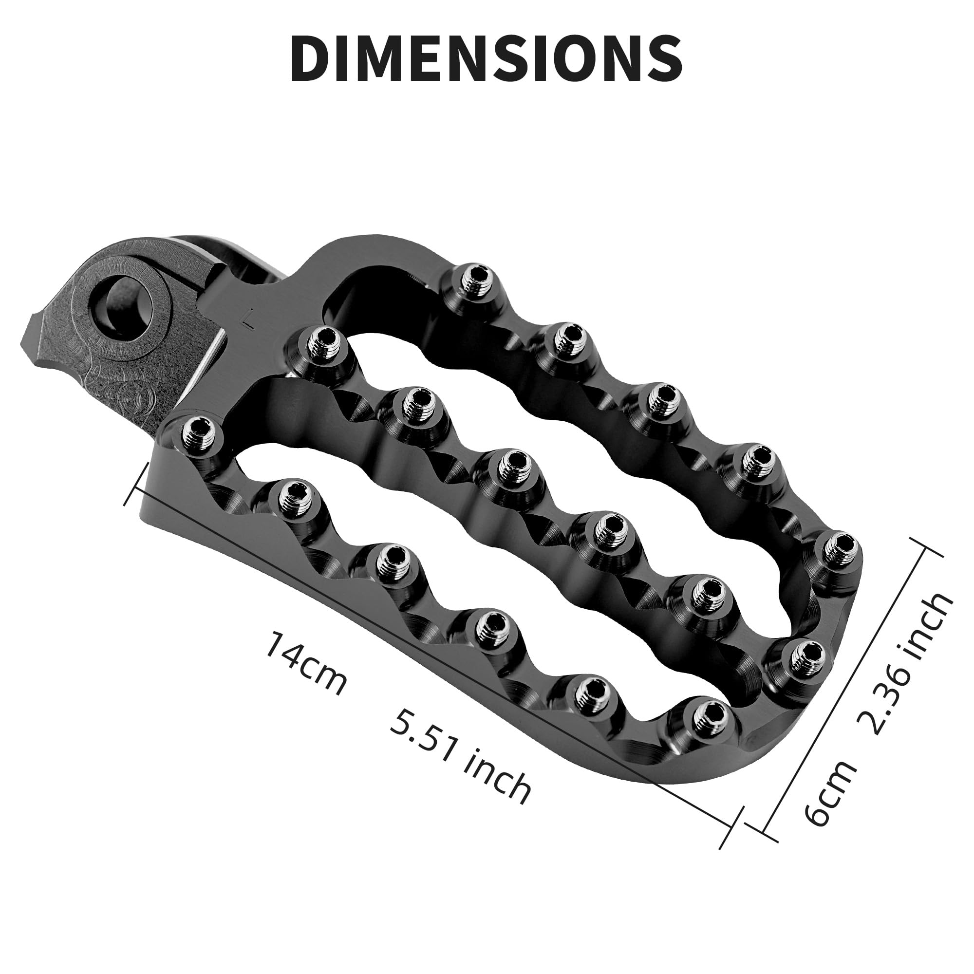 Pedane in alluminio Pedalini Pedali Poggiapiedi Compatible with KTM 690 Enduro/R 2008-2022,790 Adventure/R, 890/950 Adventure, 1190 Adventure R 2014-2016, vedi montaggio nero