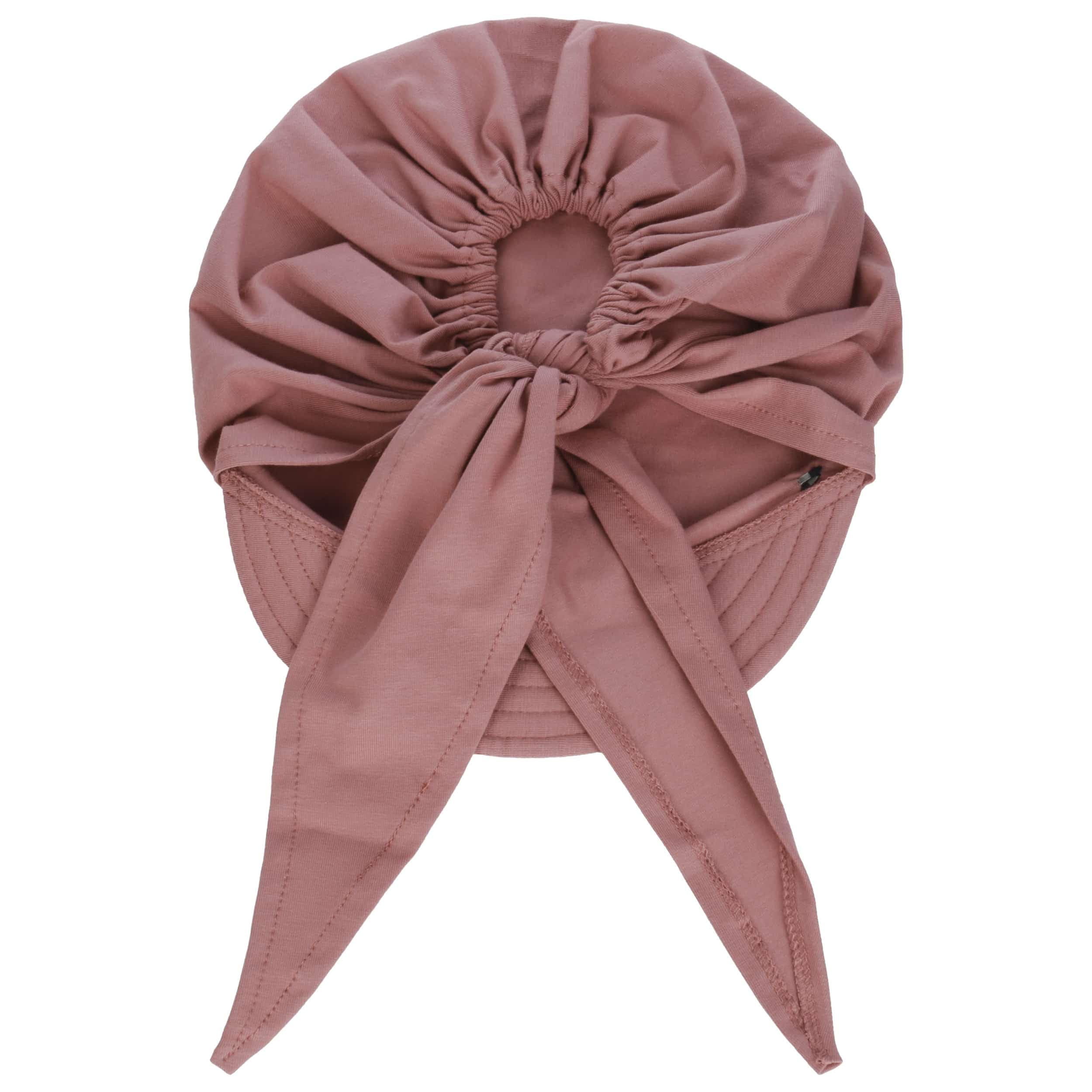 Lipodo Damen Sonnencap Bandana mit Schleifenbindung Handmade in Italy Kopftuch mit Schirm Visor Baumwolle Mütze