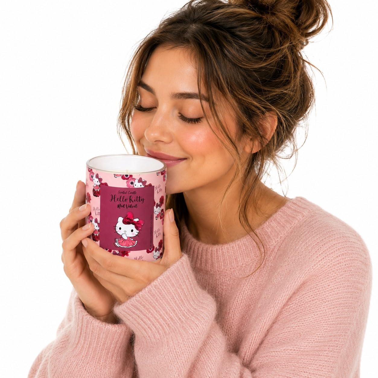 Hello Kitty Red Velvet - Candela profumata, 213 g, 1 stoppino, 35 ore di combustione