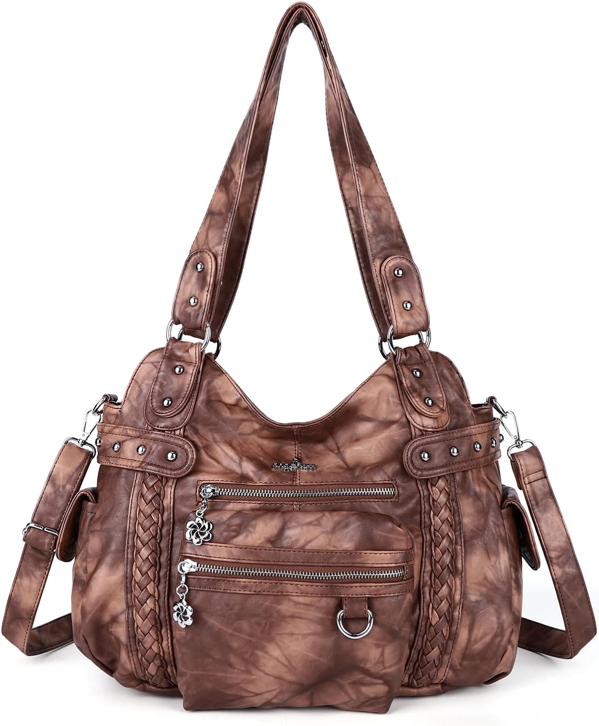 Hobo Handbags for Women Soft PU Leather Shoulder Handbags Ladies Purses