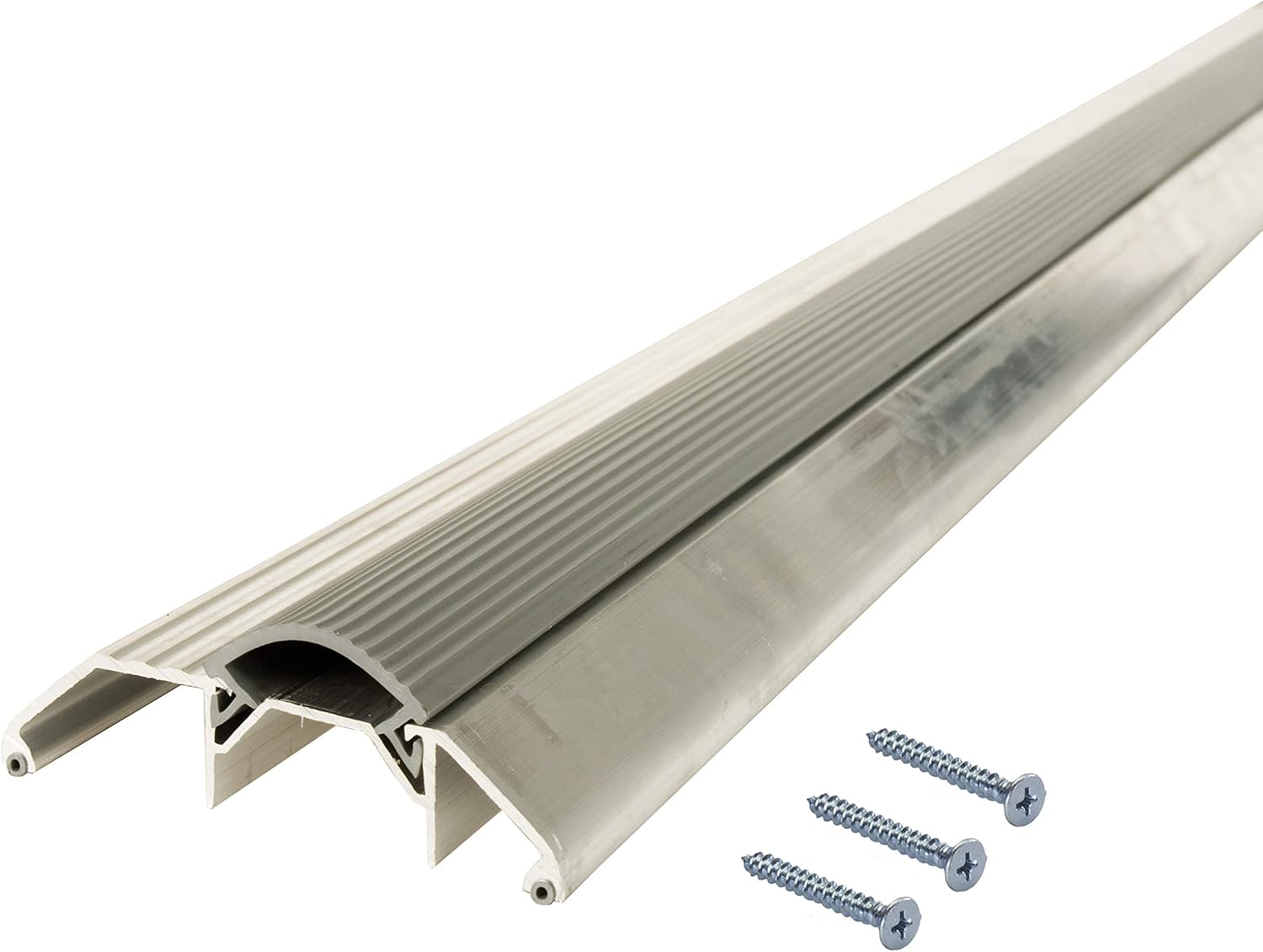 M-D Building Products 8029 Premium High Threshold with Vinyl Seal AP 118, 36 Inches, Aluminum Aluminum 36 Inch